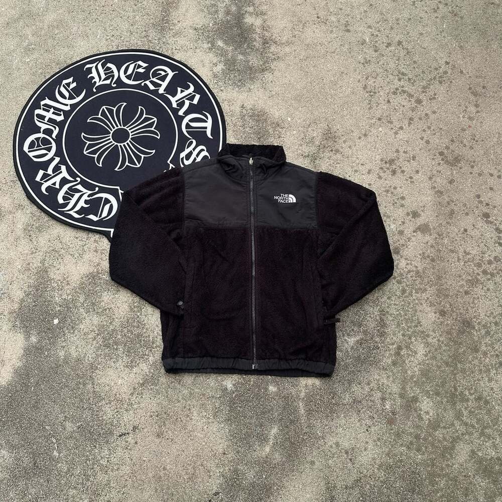 The North Face Denali Girls Full Zip Black Fuzzy Fleece Jacket Size M